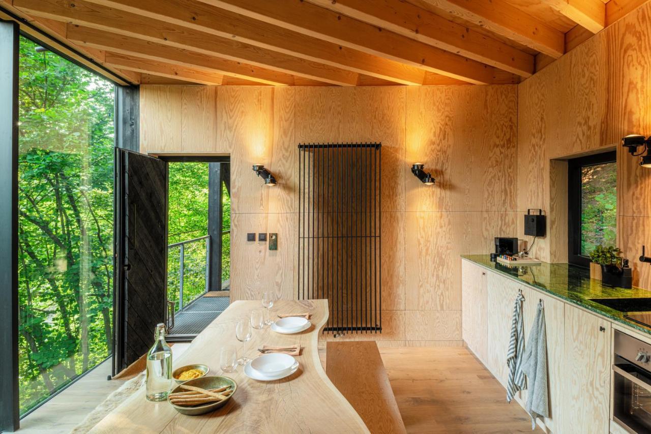 Hutstuf - The Fox & Private Outdoor Spa La-Roche-en-Ardenne Eksteriør bilde